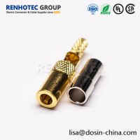 Radio Frequency Connectors Ssmb Straight Plug Crimp